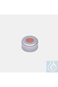 cap + septa-red rubber / TEF colourless-without slit-for N11 crimp vials cap + septa - red rubber...